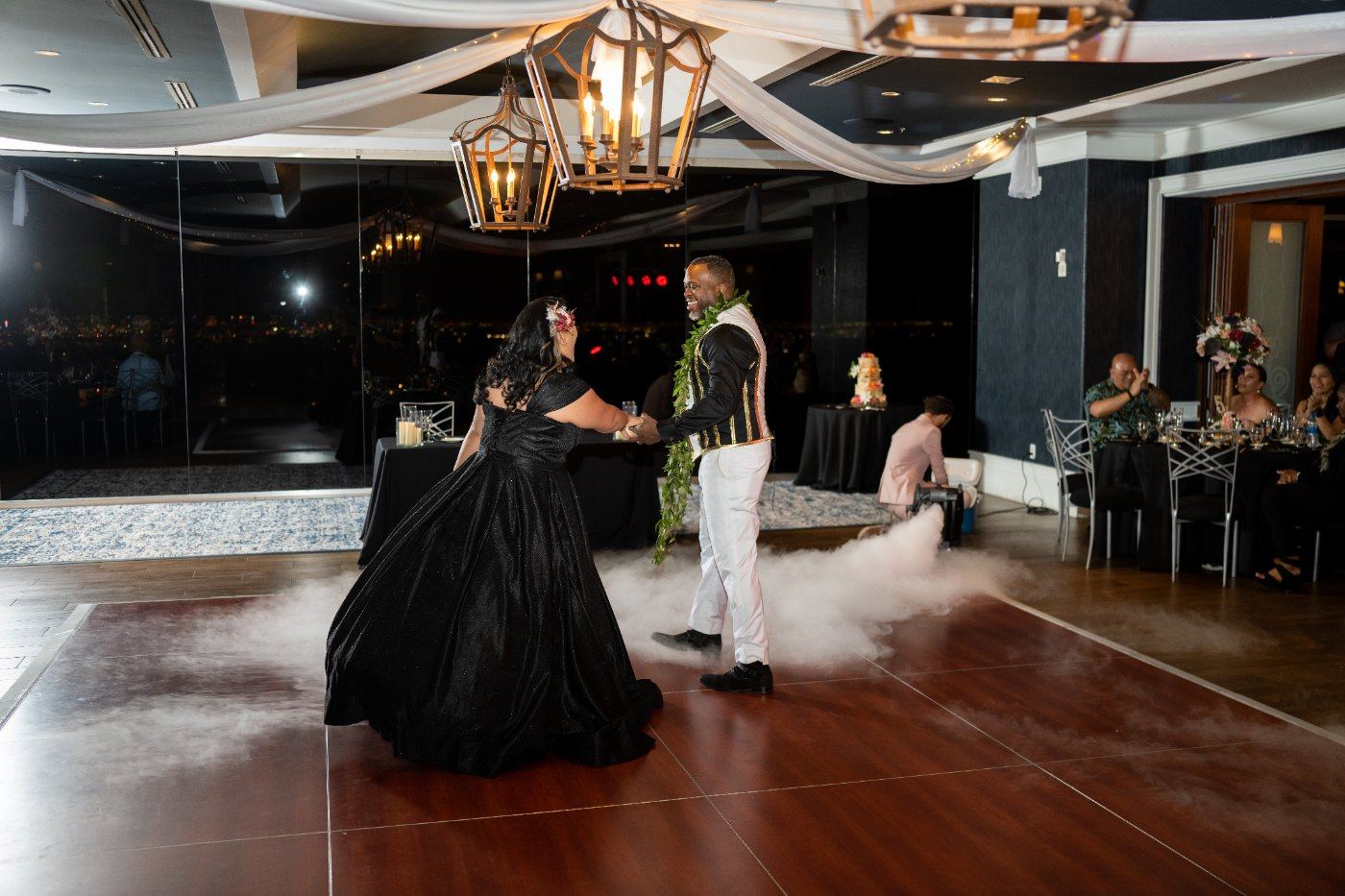 Las Vegas wedding photography — the first dance on the ballroom floor