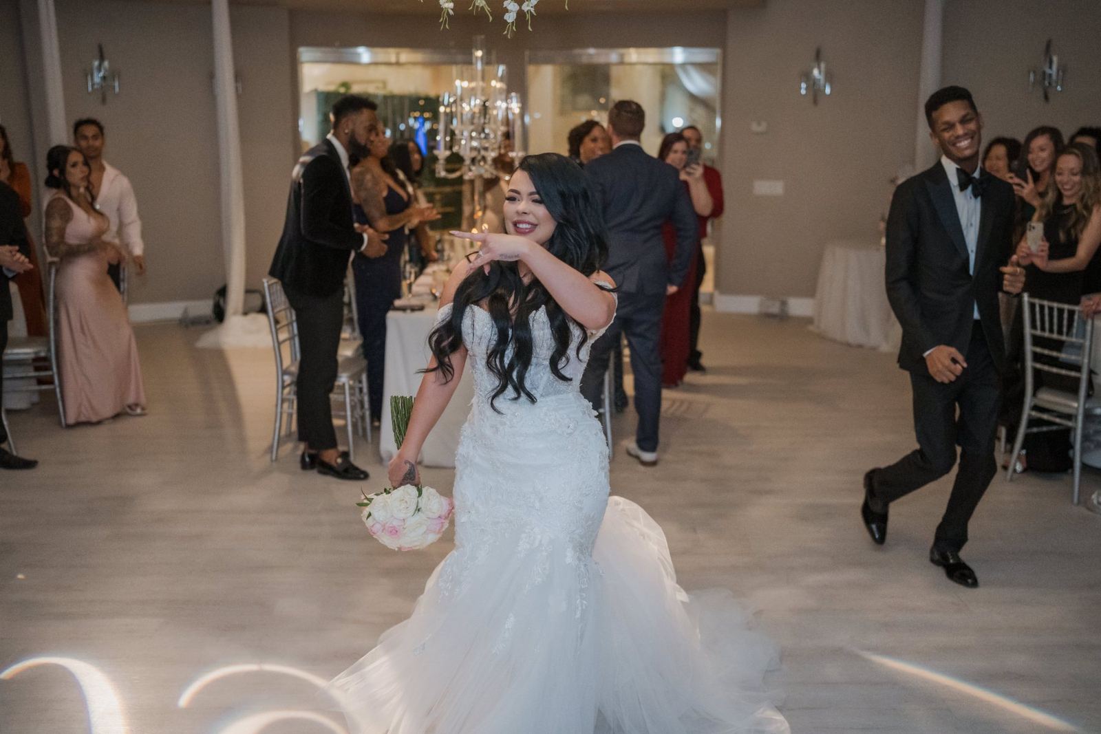 Las Vegas wedding photography — grand entrance into the reception