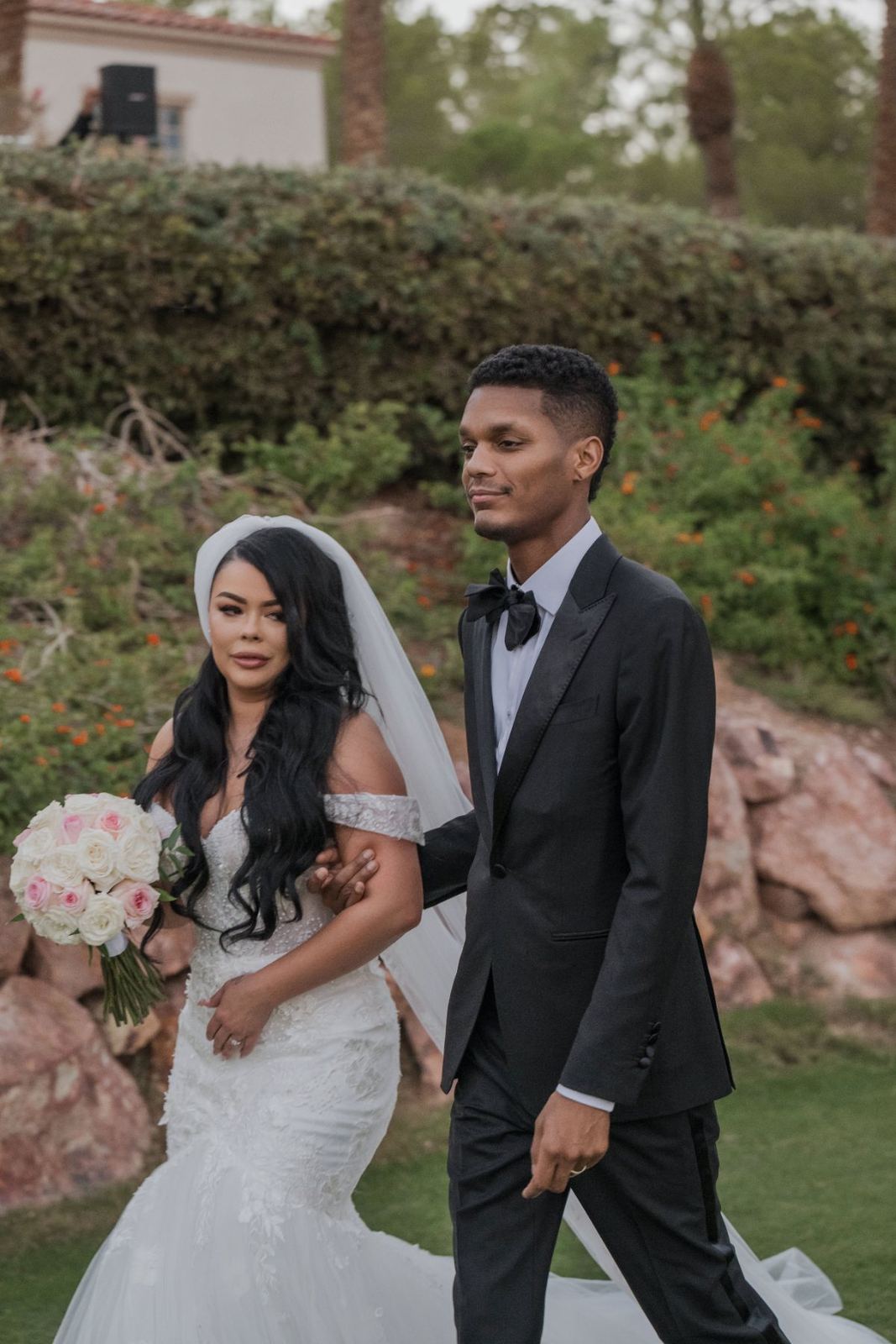 Las Vegas wedding photography — the recessional — walking out together