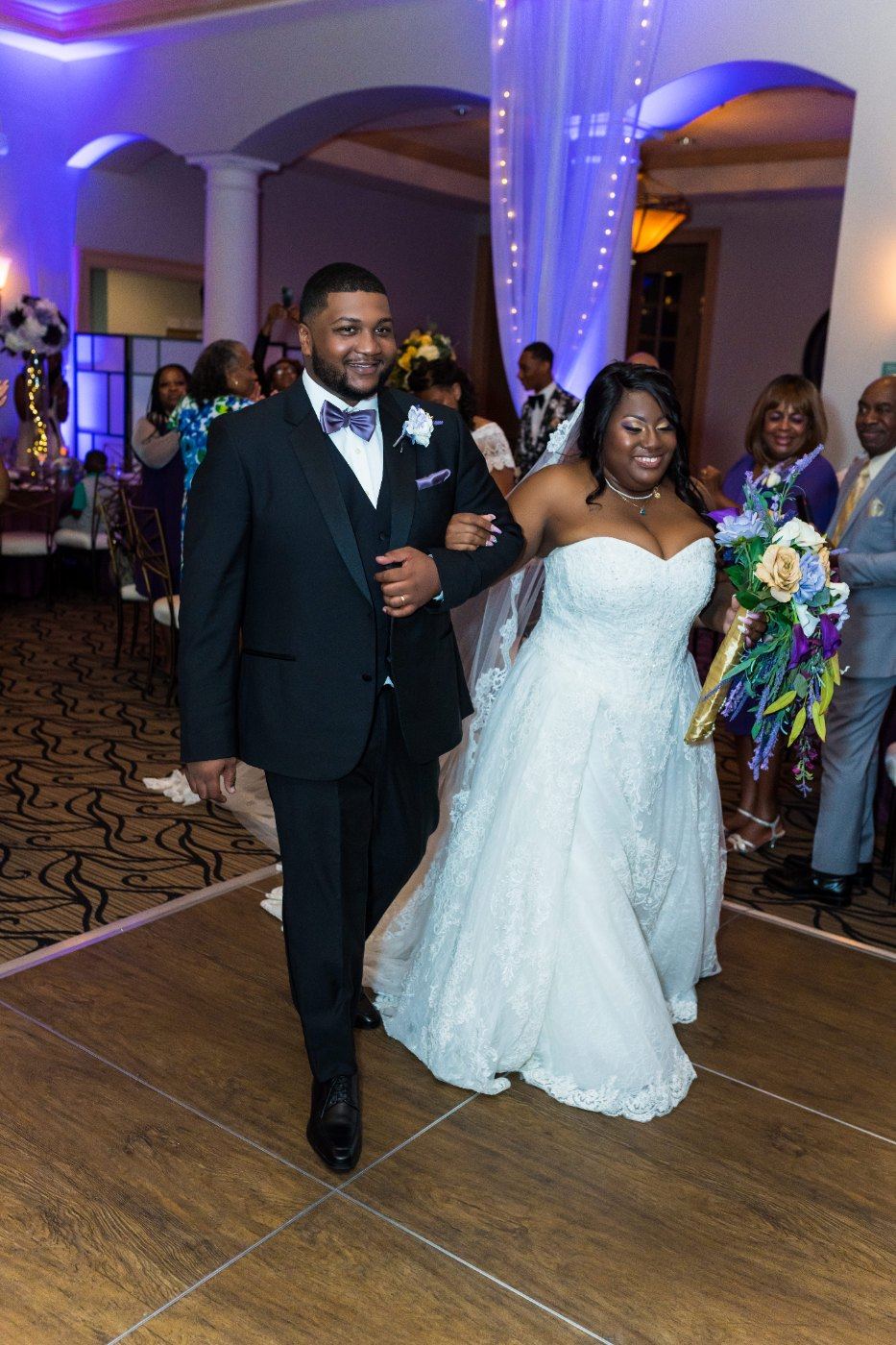 Las Vegas wedding photography — the grand entrance onto the reception floor