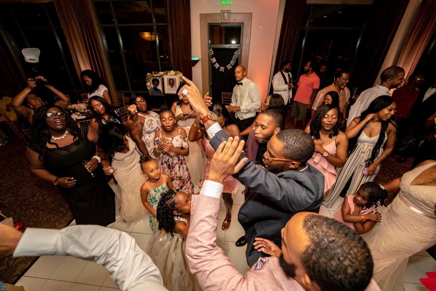 Las Vegas wedding photography — a packed dance floor at the reception