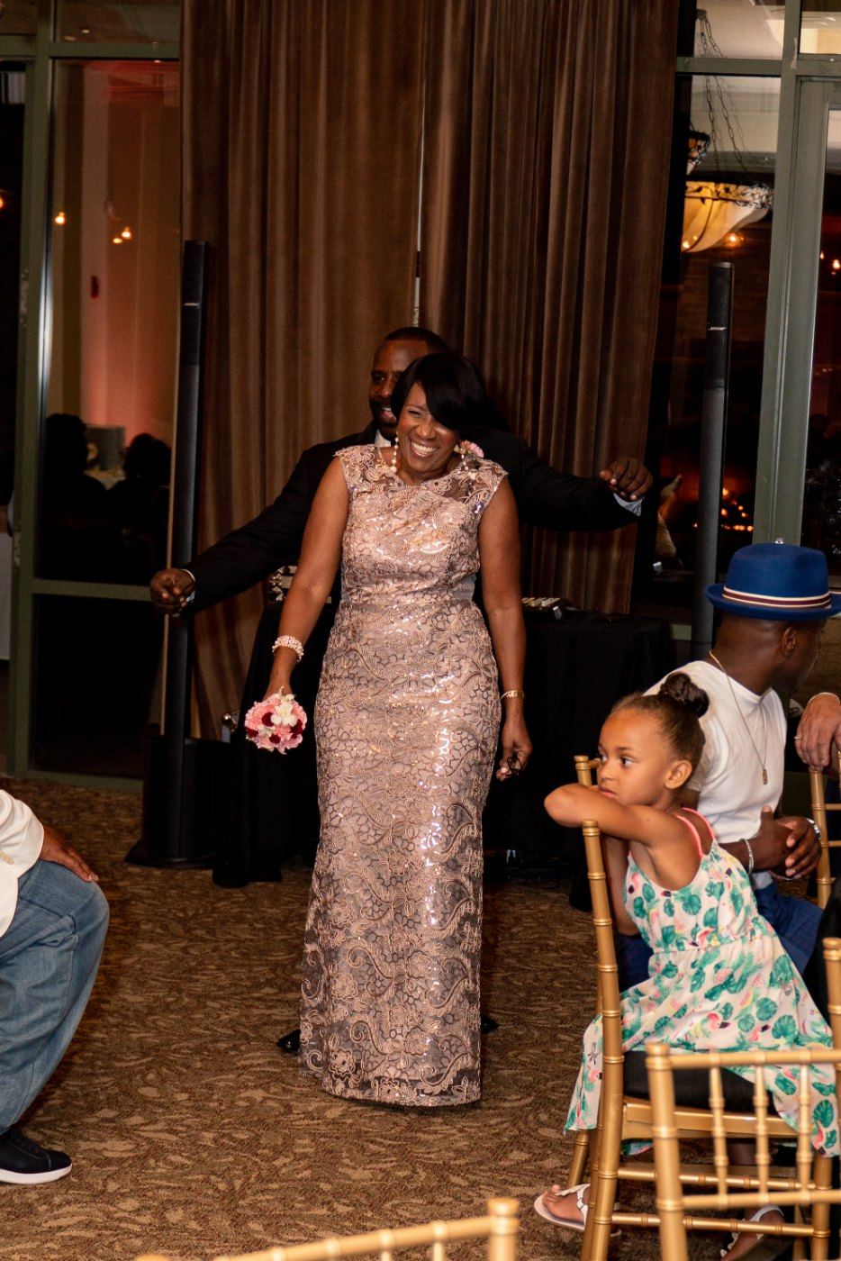 Las Vegas wedding photography — the mother of the bride making her entrance
