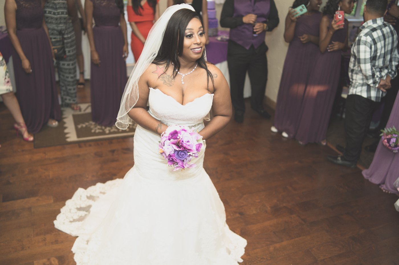 Las Vegas wedding photography — the bride making her entrance into the reception